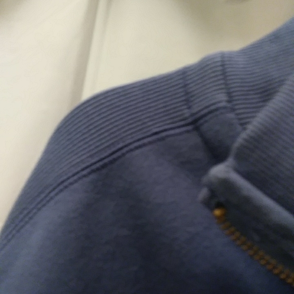 Mens Izod XL Blue 1/4 Zip Fleece - Picture 7 of 7